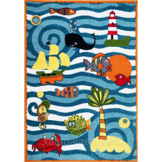 Килим дитячий 1,20*1,70 з морскою тематикою Kolibri 11140/146