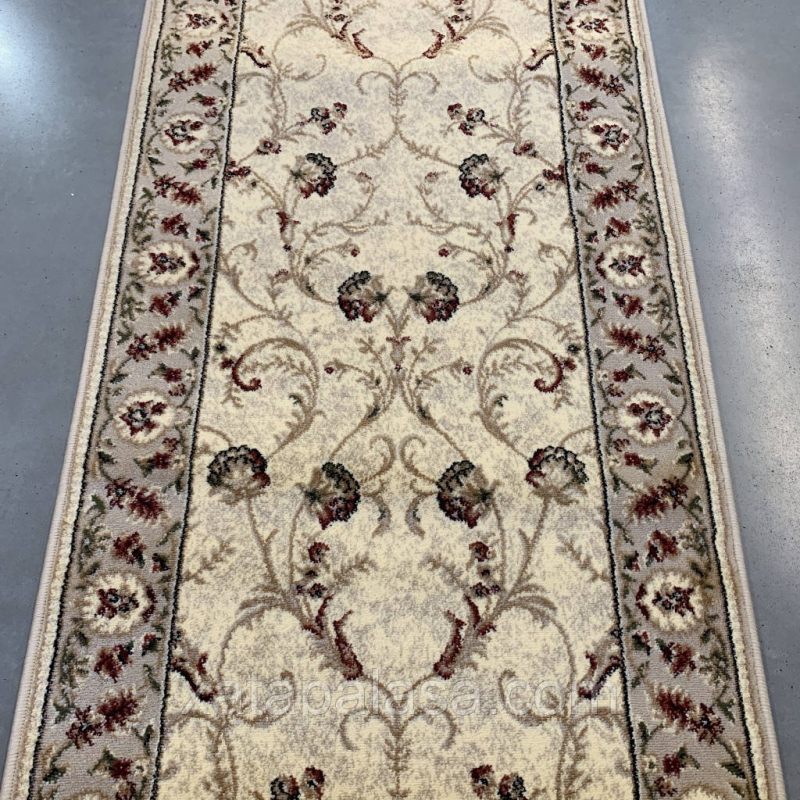 Килимова доріжка ширина 1,20 бежева класика Lotos 523/100