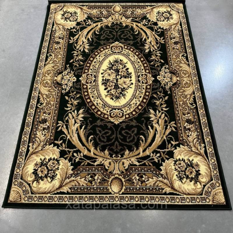 Килим 1,80*2,50 зелена класика Gold 042/32