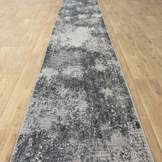 Килимова доріжка ширина 80см Levado 03916 L.Grey/D.Grey