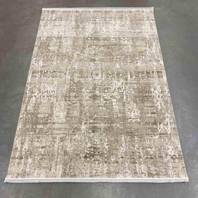 Килим 1,20*1,80 бежева абстракція Levado 03605A L.Beige