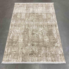 Килим 60х110 бежева абстракція Levado 03605A L.Beige