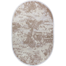 Килим 1,50*2,30 овал бежева абстракція Levado 03889A L.Beige/White