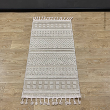 Безворсовий килим 1*2 на джутовій основі IZMIR 08752A Beige