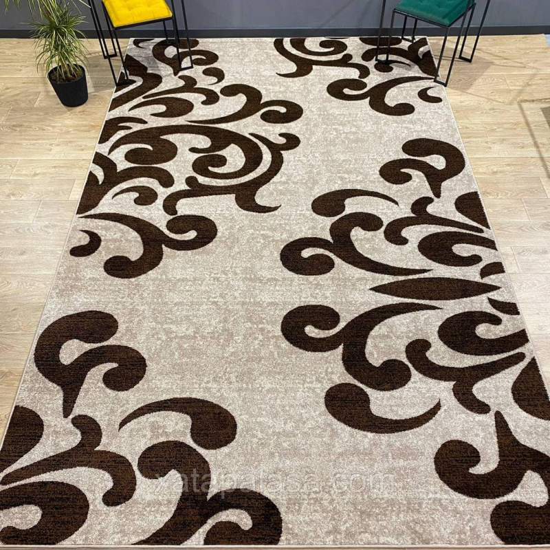 Килим 2,50*4 коричневий вензель Cappuccino 16028/118 Килим 2,50*4 коричневий вензель Cappuccino 16028/118