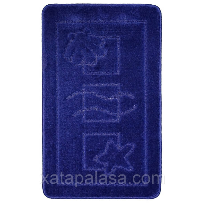 Комплект килимочків до ванної кімнати 50*80+40*50 Maximus Maritime D.Blue