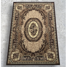 Килим 2,50*3,50 коричневий з квітами Gold 042/12А