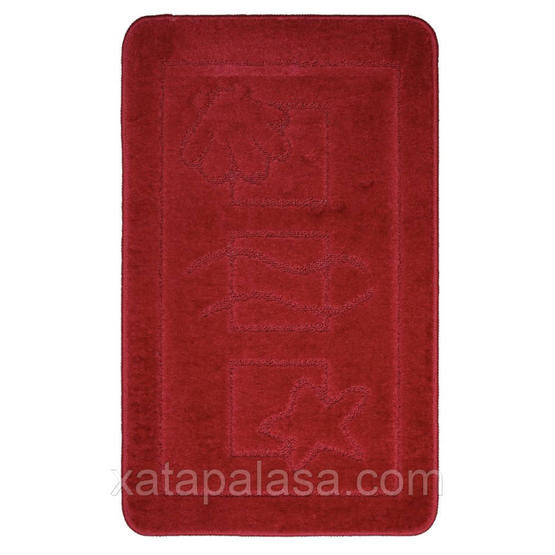 Комплект килимочків до ванної кімнати 60*100+60*50 Maximus Maritime Burgundy