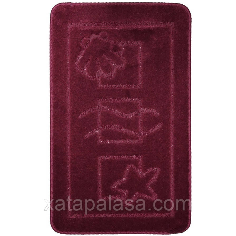 Комплект килимочків до ванної кімнати 60*100+60*50 Maximus Maritime Aubergine