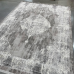 Круглий килим 1,50м сучасна сіра класика Levado 03710A L.Grey/White