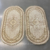 Килим 1*2 овал сучасна класика Levado 08100A L.BEIGE/L.BEIGE