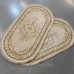 Килим 3*4 овал сучасна класика Levado 08100A L.BEIGE/L.BEIGE