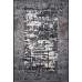 Сірий килим овал з абстракцією 2,50х3,50 сучасний дизайн Levado 09041A Grey
