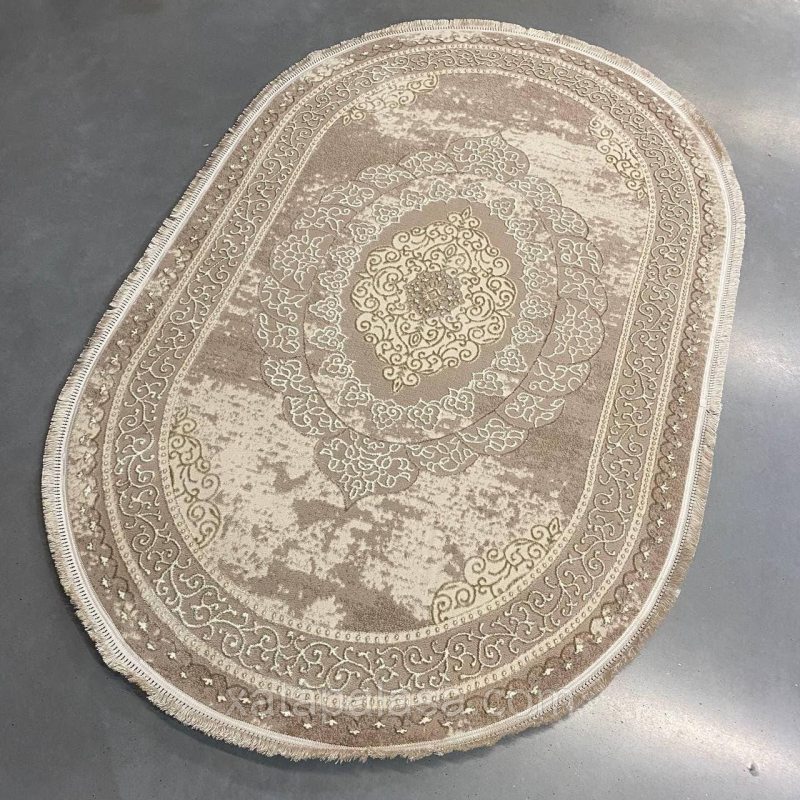 Килим 1.20х1.80 овал Levado 08098A Vizon/L.Beige