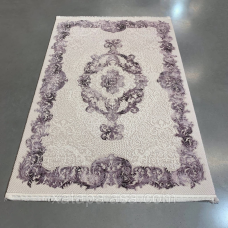 Килим 1,50*2,33 сучасна класика з бузьковими вставками, акриловий VALERI