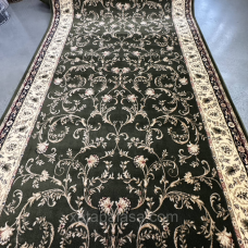 Килимова доріжка ширина 1,80м зелена класична Lotos 523/310