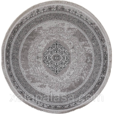 Круглий килим діаметр 2.50м LEVADO 08098A L.GREY/L.GREY