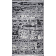 Килим 0.60*1.10 сіра сучасна абстракція Levado 08111A L.GREY/L.GREY