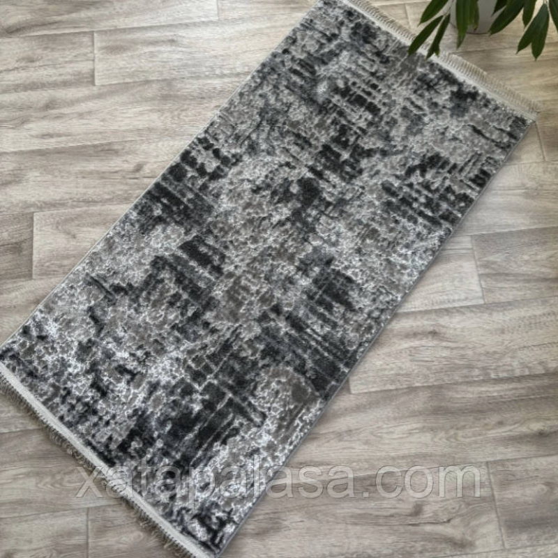 Килим сірий з абстракцією 1х2 Levado 09042A Grey Килим сірий з абстракцією 1х2 Levado 09042A Grey
