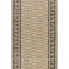 Безворсова доріжка ширина 1,50м NATURA 20014 Natural/Coffee