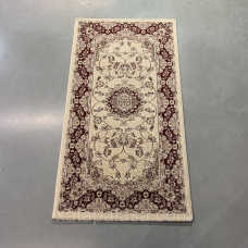Килим 80х150 приліжковий з високою щільністю Esfahan 2194В cream/red Турция