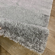 Килим 80х150 пухнастий сірий з високим ворсом Soft