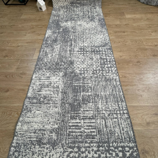 Килим 100х140 без ворсу на гумовій основі мармур колір джинс FLEX 19197/811