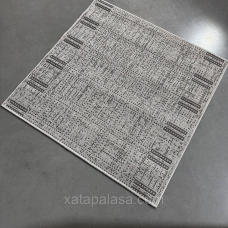 Килимок на гумовій основі 0.98х1 (залишок) без ворсу світла-сіра LANA 19247/08