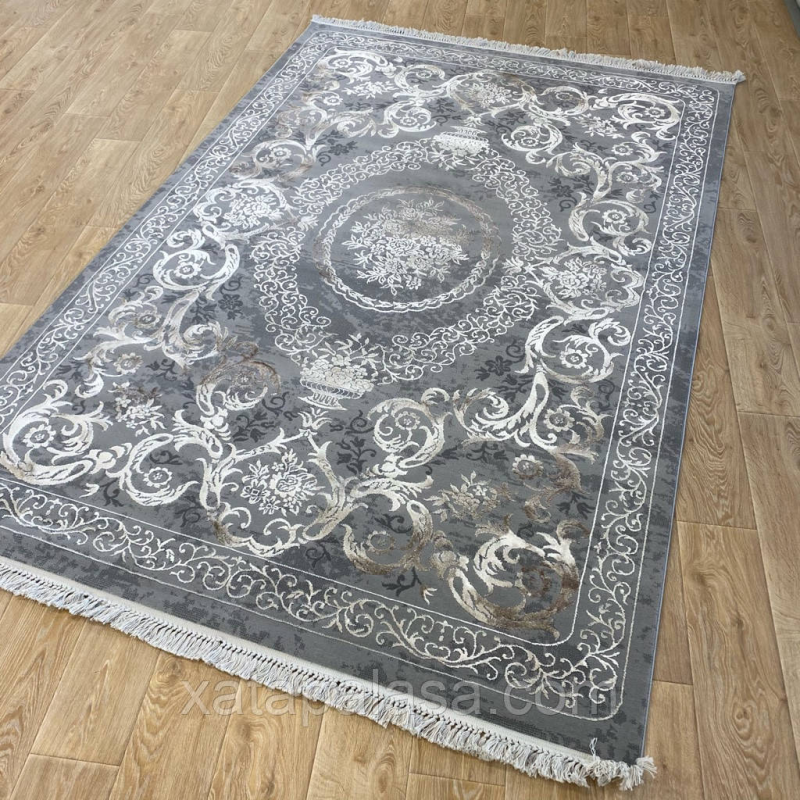 Килим 1.50*2.33 класичний сірий GALYA PLUS 03803A