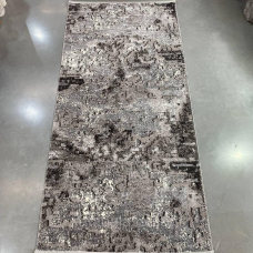 Килимова доріжка ширина 1,20м Levado 03889A L.Grey/D.Grey