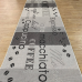Безворсова доріжка на гумовій основі 1м 1,50м 2м сіра Flex 19052/08