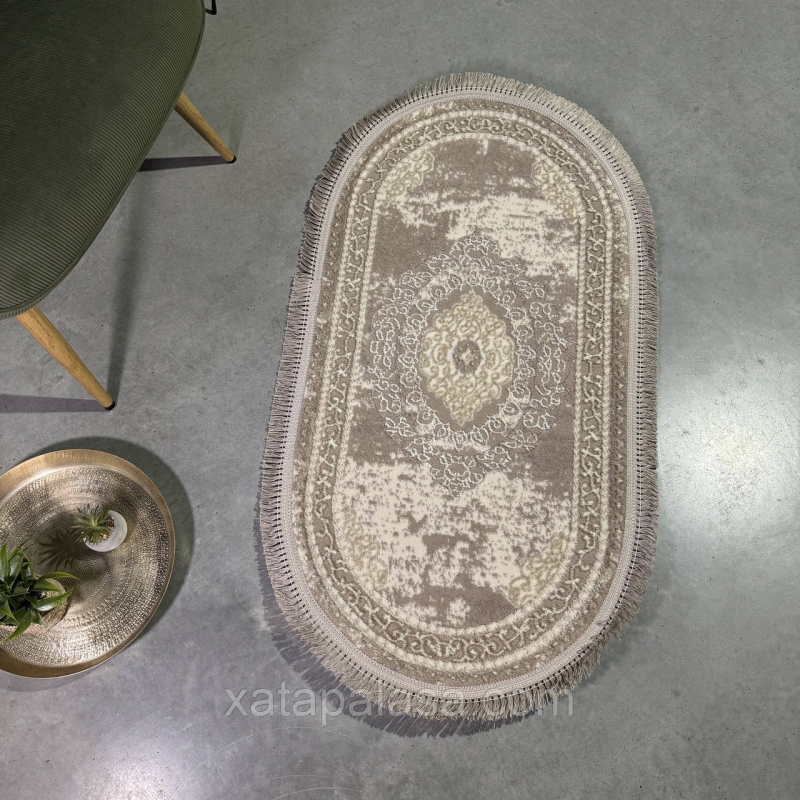 Килим приліжковий овал 60х110 Levado 08098A Vizon/L.Beige Килим приліжковий овал 60х110 Levado 08098A Vizon/L.Beige
