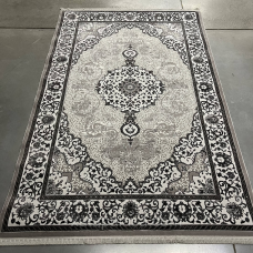Килим сірий класичний 1.20х1.80 Levado 08100A L.Grey/L.Grey