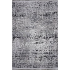 Приліжковий килим в спальню 60х110 Levado 03605A L.Grey/White