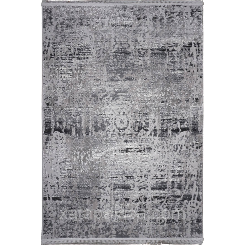 Приліжковий килим в спальню 60х110 Levado 03605A L.Grey/White