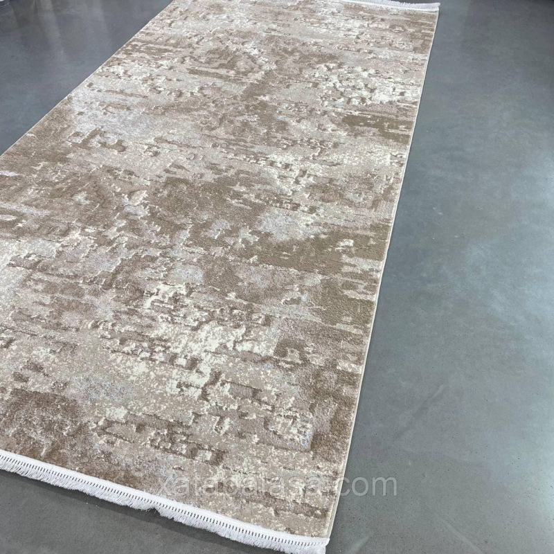 Килимок приліжковий 80х150 Levado 03889A L.Beige/White