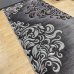 Килимова доріжка 80см сірий вензель Mira 24031/619