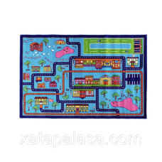 Килим дитячий з дорогами 2х3 BABY 2068 BLUE\D.BLUE