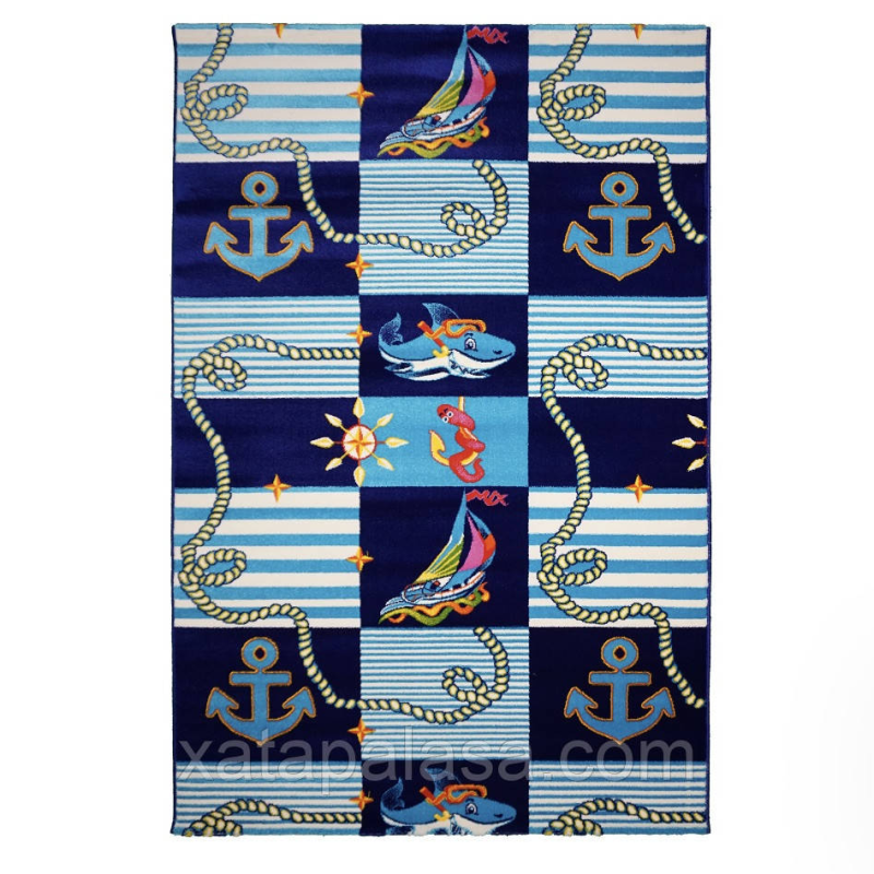 Килим дитячий 80х150 BABY 6041 6041 D.BLUE/BLUE