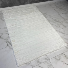 Килим 80х150 ESTERA white штучне хутро на гумовій основі