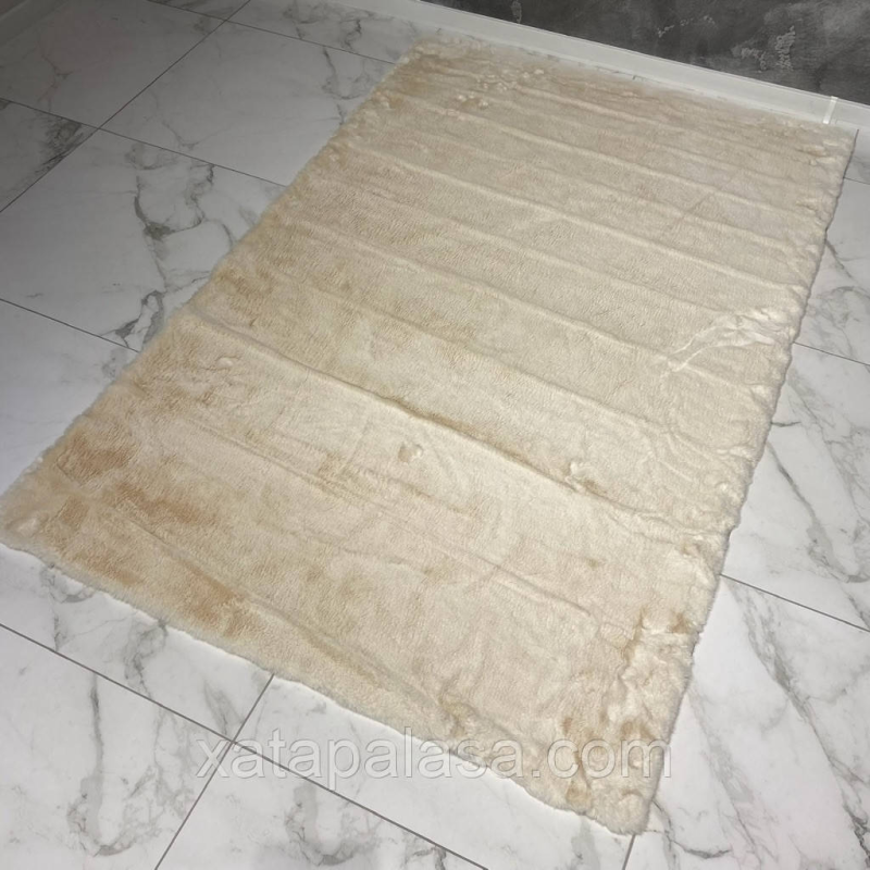Килим 120х180 ESTERA CREAM штучне хутро на гумовій основі